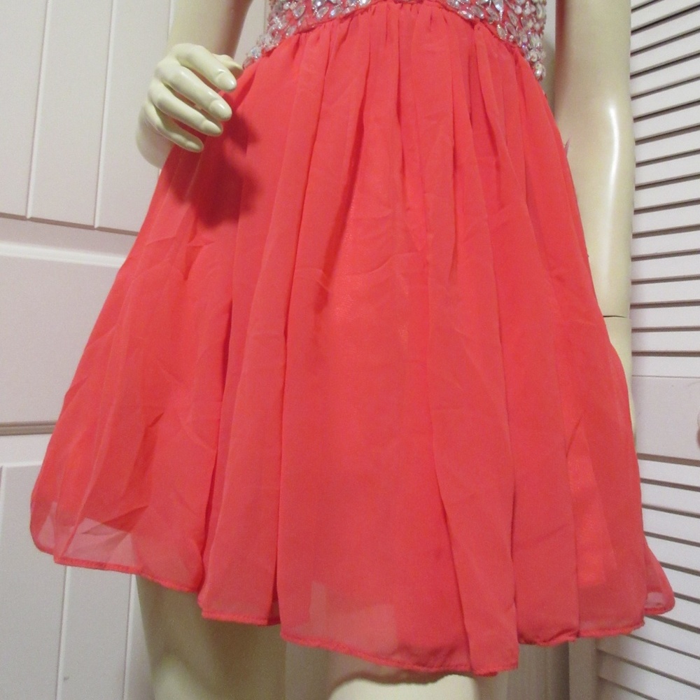 B DARLIN New Sleeveless Fit And Flare Dress Gown S - Picture 4 of 8